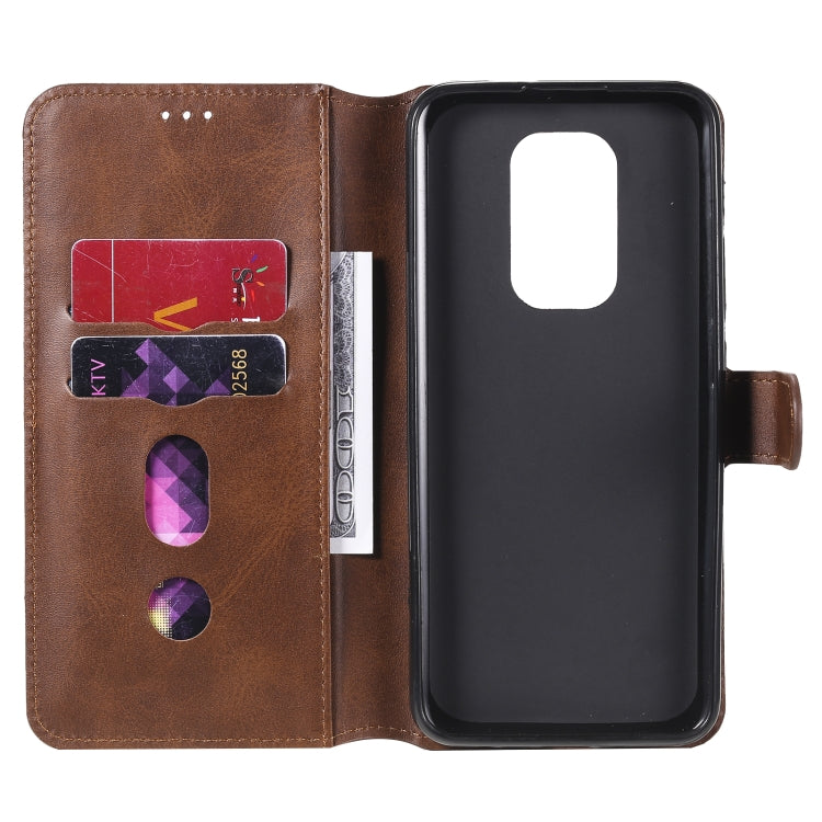 For Motorola Moto G9 Play Classic Calf Texture PU + TPU Horizontal Flip Leather Case, with Holder & Card Slots & Wallet