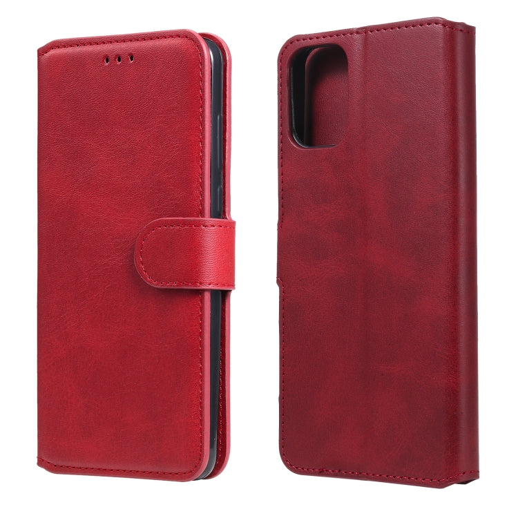 For Motorola Moto G9 Plus Classic Calf Texture PU + TPU Horizontal Flip Leather Case, with Holder & Card Slots & Wallet