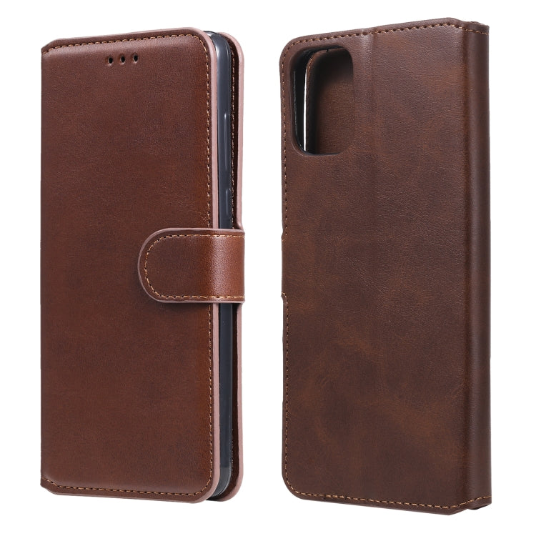 For Motorola Moto G9 Plus Classic Calf Texture PU + TPU Horizontal Flip Leather Case, with Holder & Card Slots & Wallet