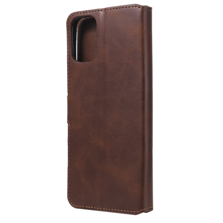 For Motorola Moto G9 Plus Classic Calf Texture PU + TPU Horizontal Flip Leather Case, with Holder & Card Slots & Wallet