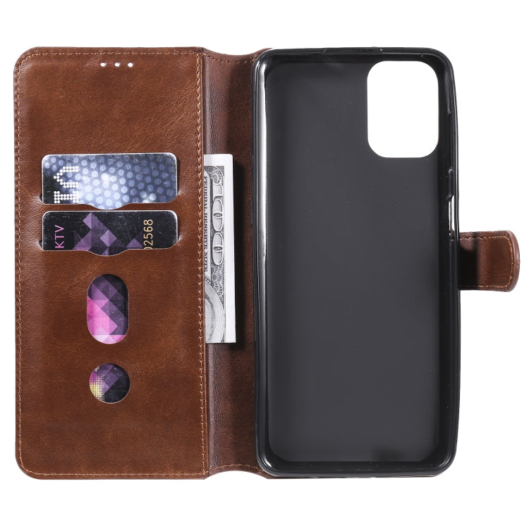 For Motorola Moto G9 Plus Classic Calf Texture PU + TPU Horizontal Flip Leather Case, with Holder & Card Slots & Wallet
