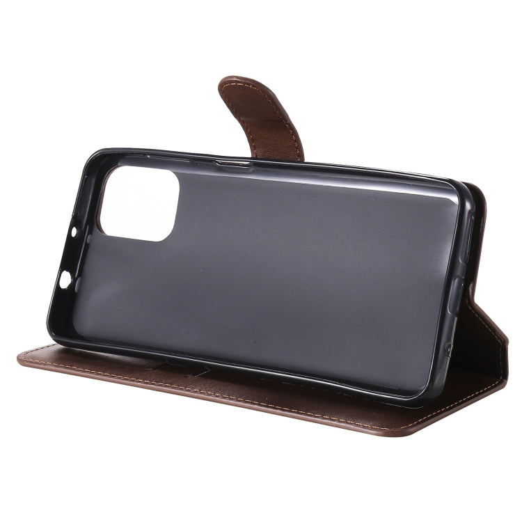 For Motorola Moto G9 Plus Classic Calf Texture PU + TPU Horizontal Flip Leather Case, with Holder & Card Slots & Wallet