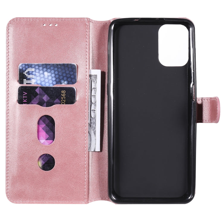 For Motorola Moto G9 Plus Classic Calf Texture PU + TPU Horizontal Flip Leather Case, with Holder & Card Slots & Wallet