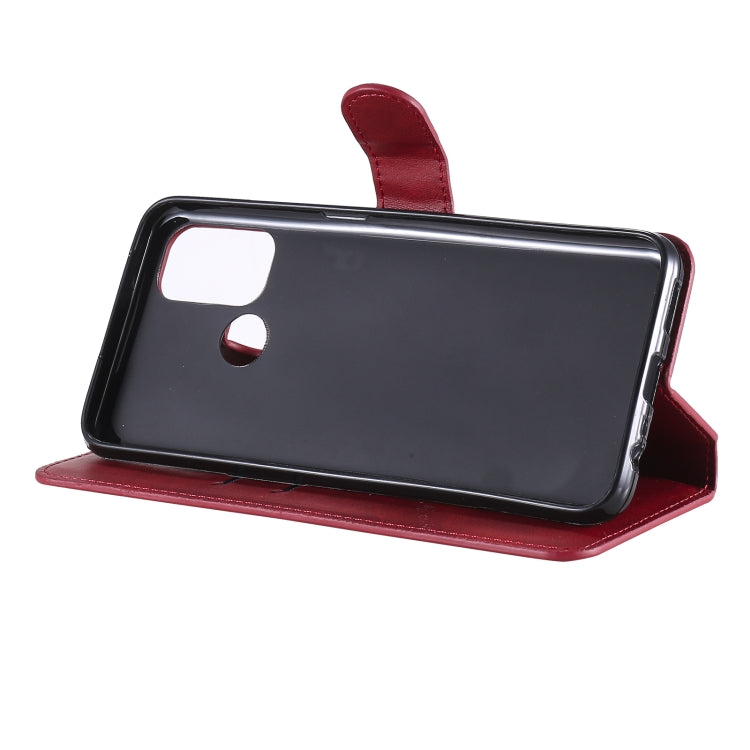 For OPPO A53 / A53S / A32 Classic Calf Texture PU + TPU Horizontal Flip Leather Case, with Holder & Card Slots & Wallet