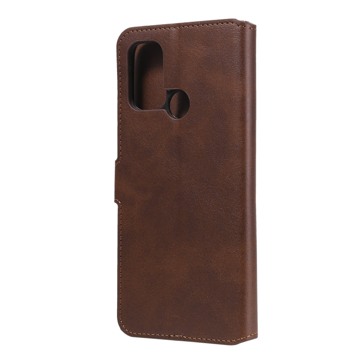 For OPPO A53 / A53S / A32 Classic Calf Texture PU + TPU Horizontal Flip Leather Case, with Holder & Card Slots & Wallet