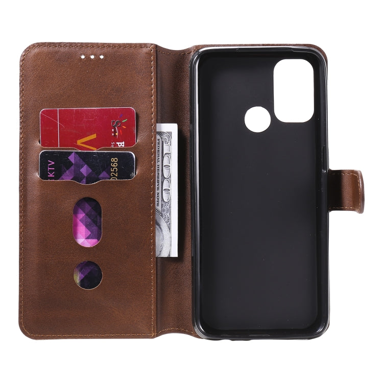 For OPPO A53 / A53S / A32 Classic Calf Texture PU + TPU Horizontal Flip Leather Case, with Holder & Card Slots & Wallet