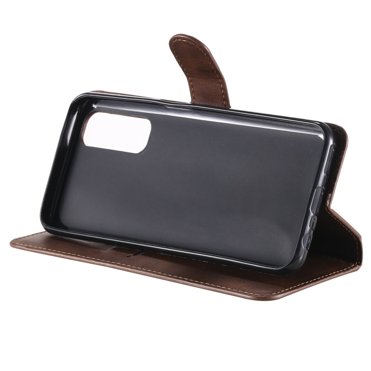 For OPPO Realme 7 / Narzo 20 Pro Classic Calf Texture PU + TPU Horizontal Flip Leather Case, with Holder & Card Slots & Wallet