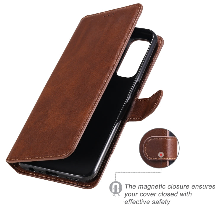 For OPPO Realme 7 / Narzo 20 Pro Classic Calf Texture PU + TPU Horizontal Flip Leather Case, with Holder & Card Slots & Wallet