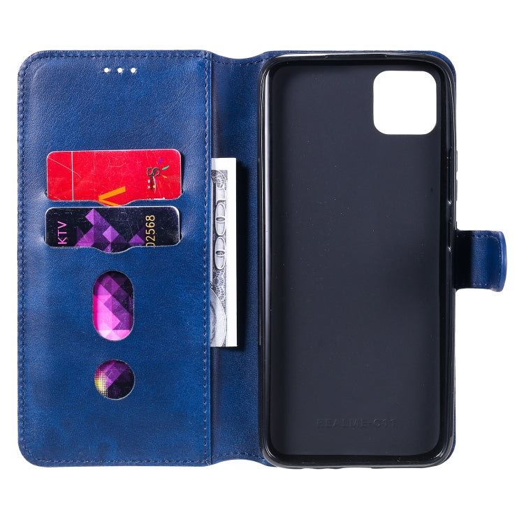 For OPPO Realme C11 Classic Calf Texture PU + TPU Horizontal Flip Leather Case, with Holder & Card Slots & Wallet