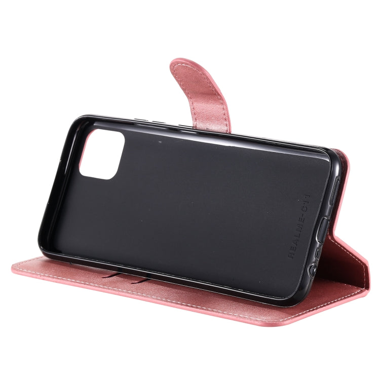 For OPPO Realme C11 Classic Calf Texture PU + TPU Horizontal Flip Leather Case, with Holder & Card Slots & Wallet