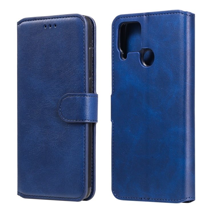 For OPPO Realme C15 / C12 Classic Calf Texture PU + TPU Horizontal Flip Leather Case, with Holder & Card Slots & Wallet