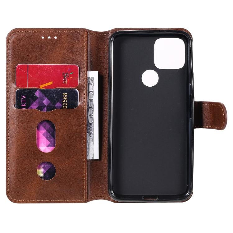 For Google Pixel 5 Classic Calf Texture PU + TPU Horizontal Flip Leather Case, with Holder & Card Slots & Wallet