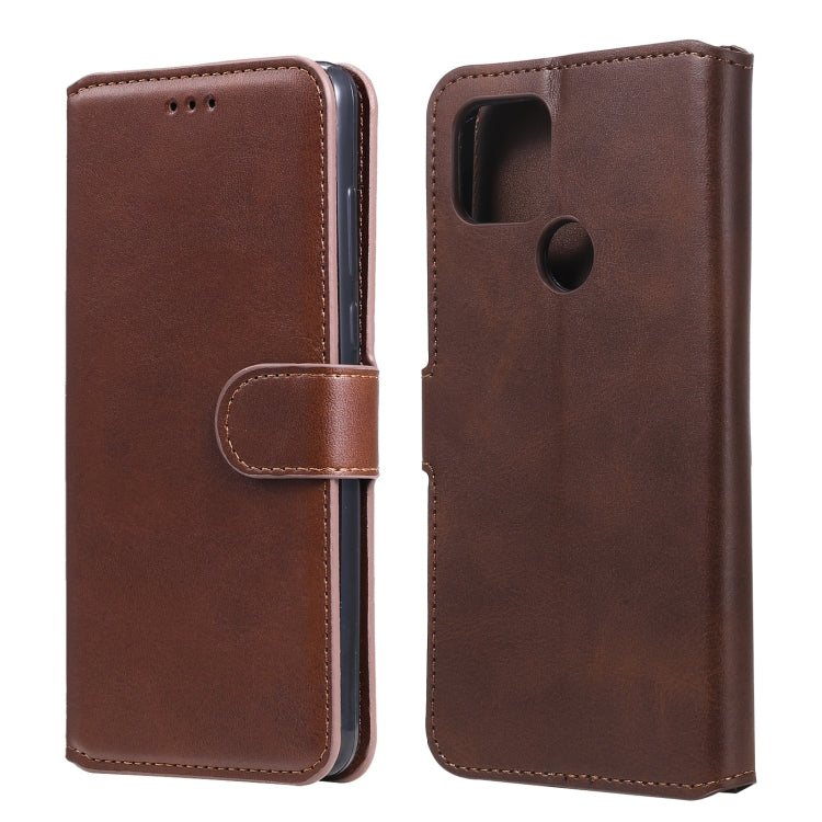 For Google Pixel 5 XL / Pixel 4a 5G Classic Calf Texture PU + TPU Horizontal Flip Leather Case, with Holder & Card Slots & Wallet