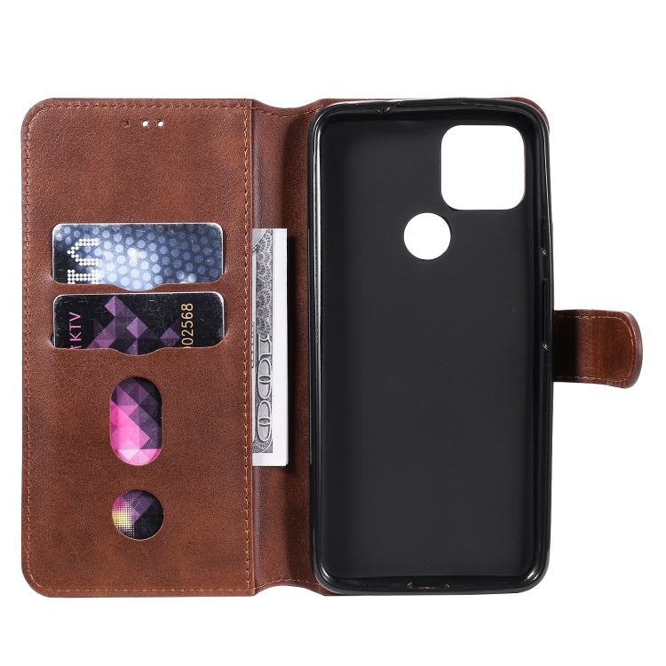 For Google Pixel 5 XL / Pixel 4a 5G Classic Calf Texture PU + TPU Horizontal Flip Leather Case, with Holder & Card Slots & Wallet