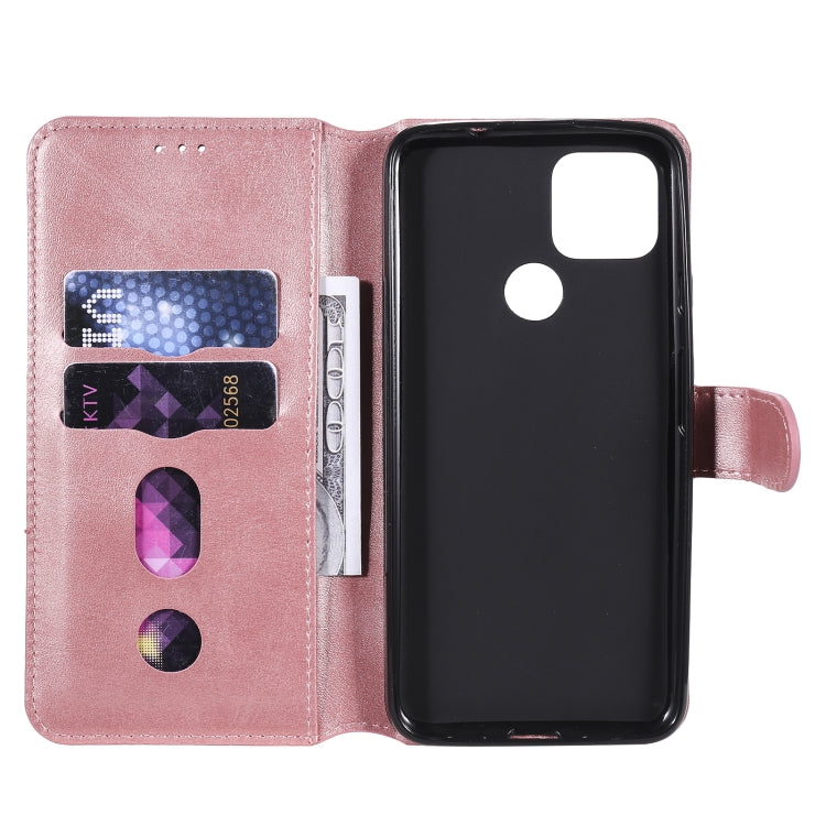 For Google Pixel 5 XL / Pixel 4a 5G Classic Calf Texture PU + TPU Horizontal Flip Leather Case, with Holder & Card Slots & Wallet