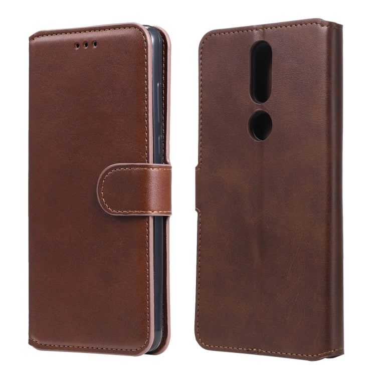 For Nokia 2.4 Classic Calf Texture PU + TPU Horizontal Flip Leather Case, with Holder & Card Slots & Wallet