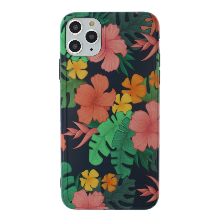 For iPhone 12 mini IMD Retro Flowers Pattern Shockproof TPU Protective Case