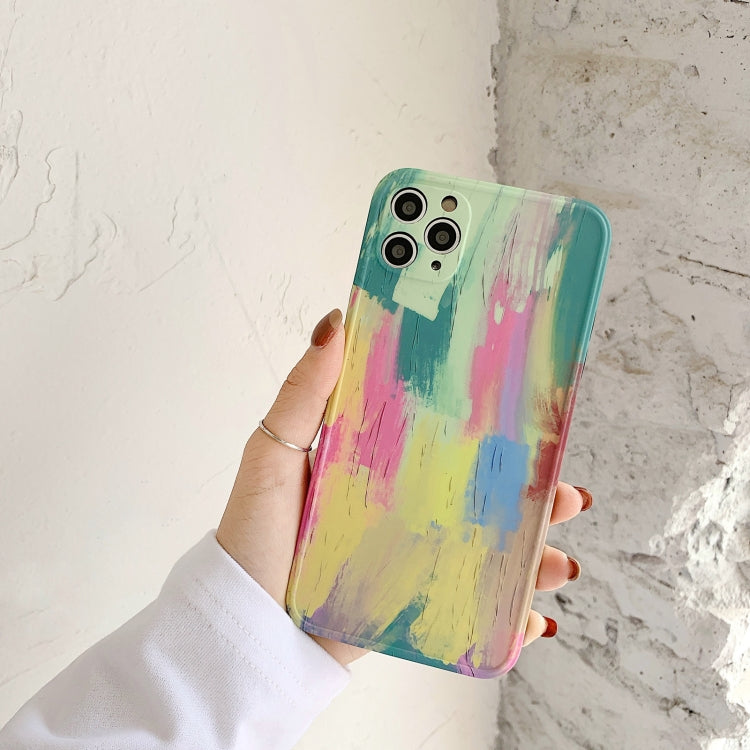 For iPhone 11 IMD Straight Edge TPU Protective Case