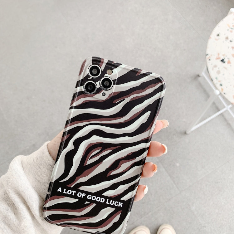 For iPhone 11 Pro Max IMD Straight Edge TPU Protective Case