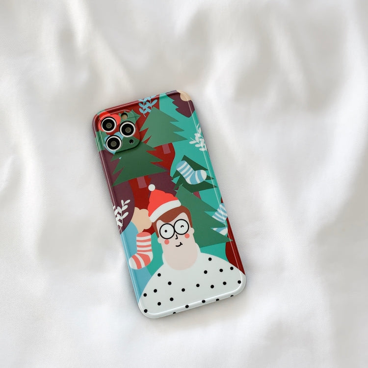 For iPhone 12 IMD Straight Edge TPU Protective Case