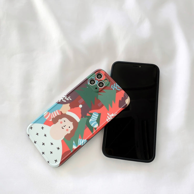 For iPhone 12 IMD Straight Edge TPU Protective Case