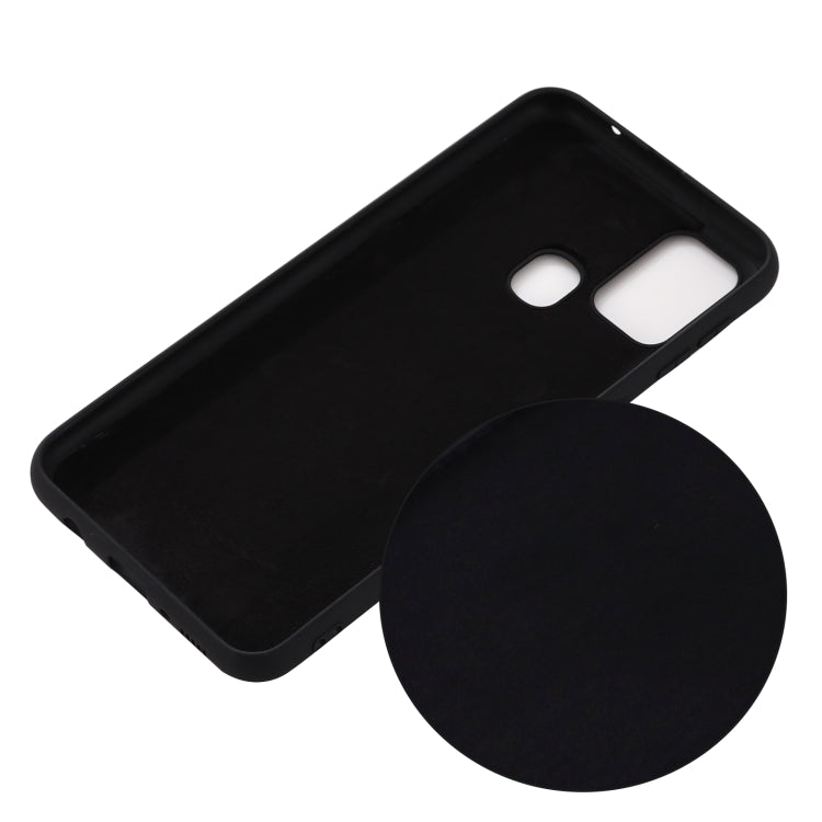 For Motorola Moto G9 Power Pure Color Liquid Silicone Shockproof Full Coverage Case