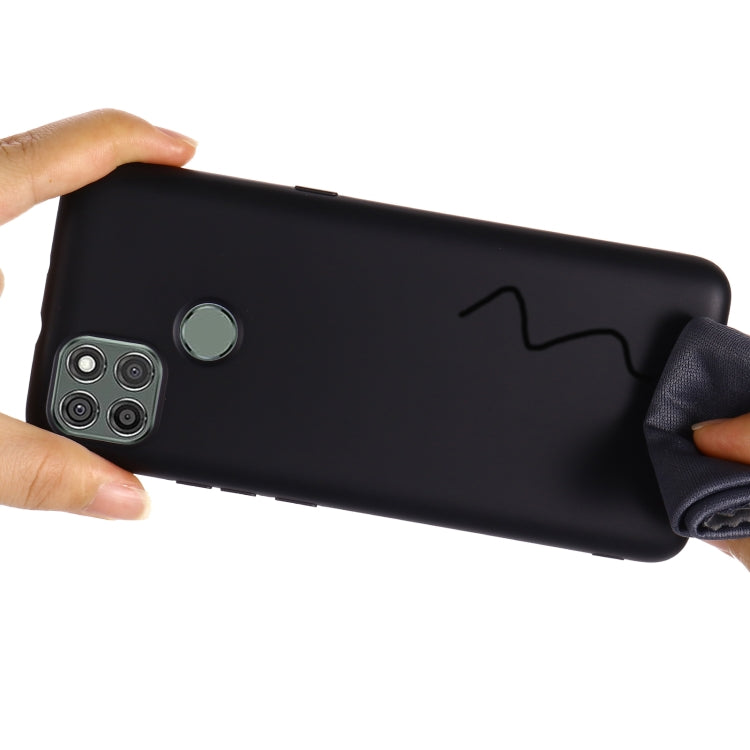 For Motorola Moto G9 Power Pure Color Liquid Silicone Shockproof Full Coverage Case
