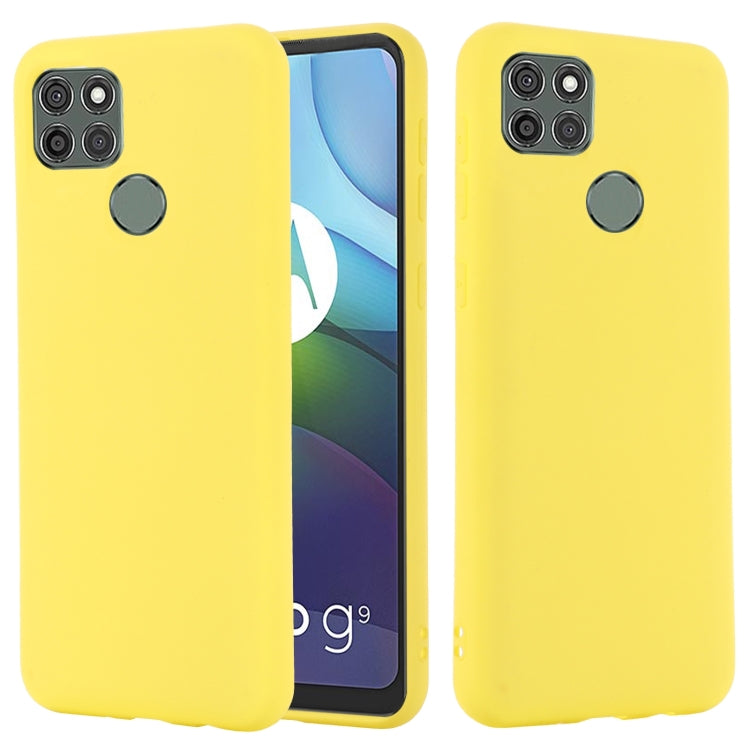 For Motorola Moto G9 Power Pure Color Liquid Silicone Shockproof Full Coverage Case