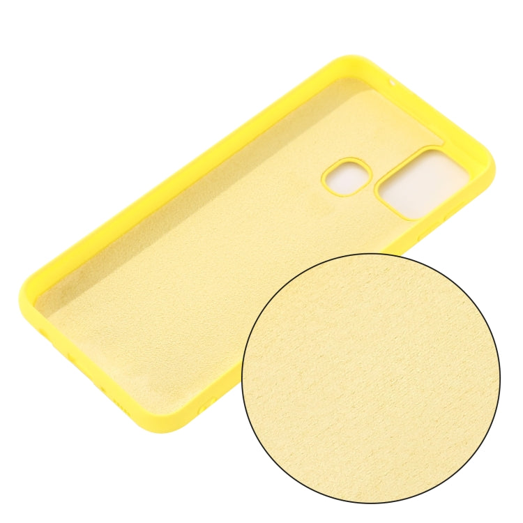 For Motorola Moto G9 Power Pure Color Liquid Silicone Shockproof Full Coverage Case