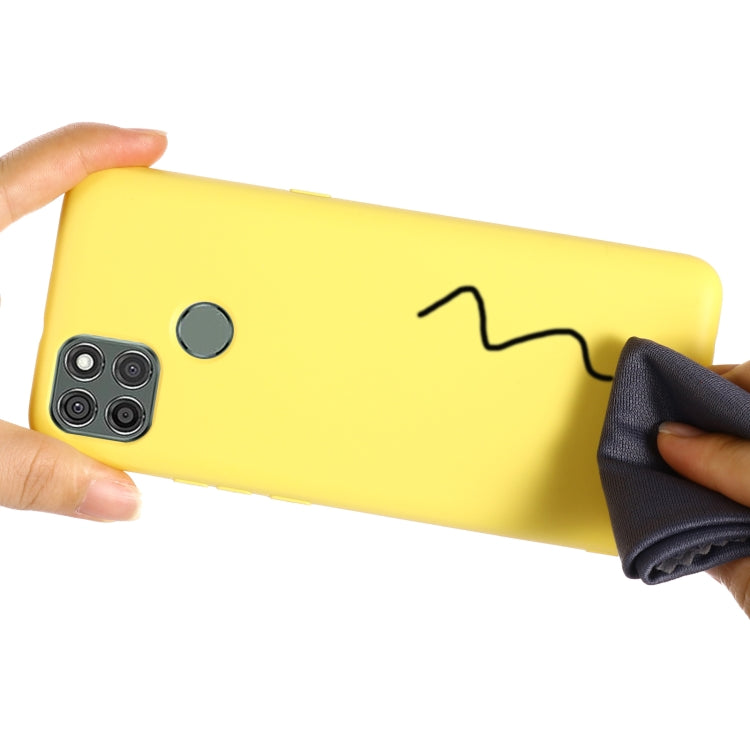 For Motorola Moto G9 Power Pure Color Liquid Silicone Shockproof Full Coverage Case
