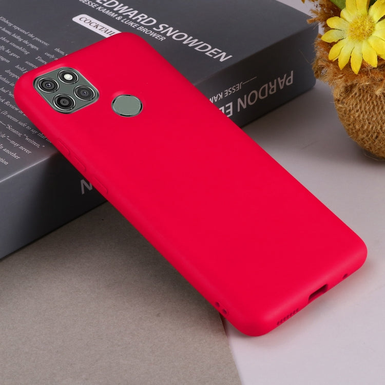 For Motorola Moto G9 Power Pure Color Liquid Silicone Shockproof Full Coverage Case