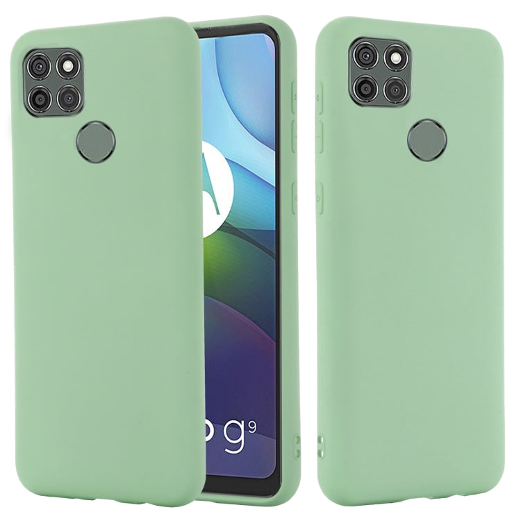 For Motorola Moto G9 Power Pure Color Liquid Silicone Shockproof Full Coverage Case