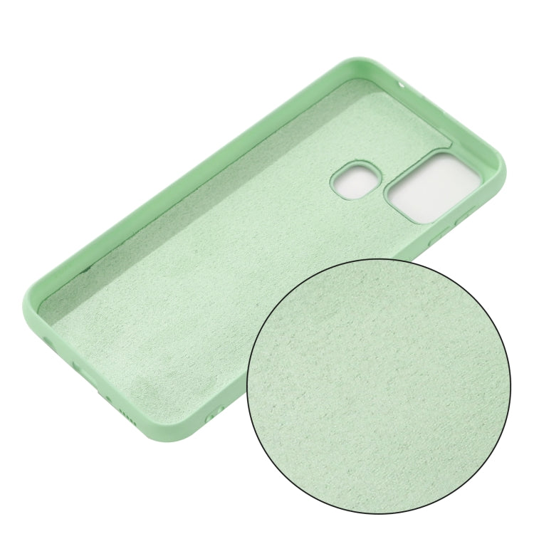 For Motorola Moto G9 Power Pure Color Liquid Silicone Shockproof Full Coverage Case