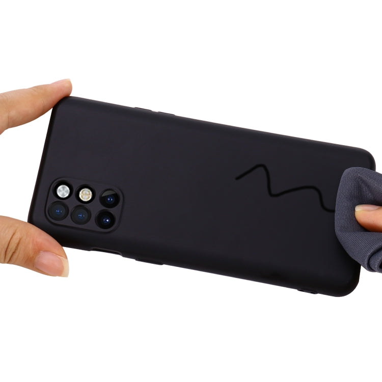 For OnePlus 8T / 8T+ 5G Pure Color Liquid Silicone Shockproof Full Coverage Case