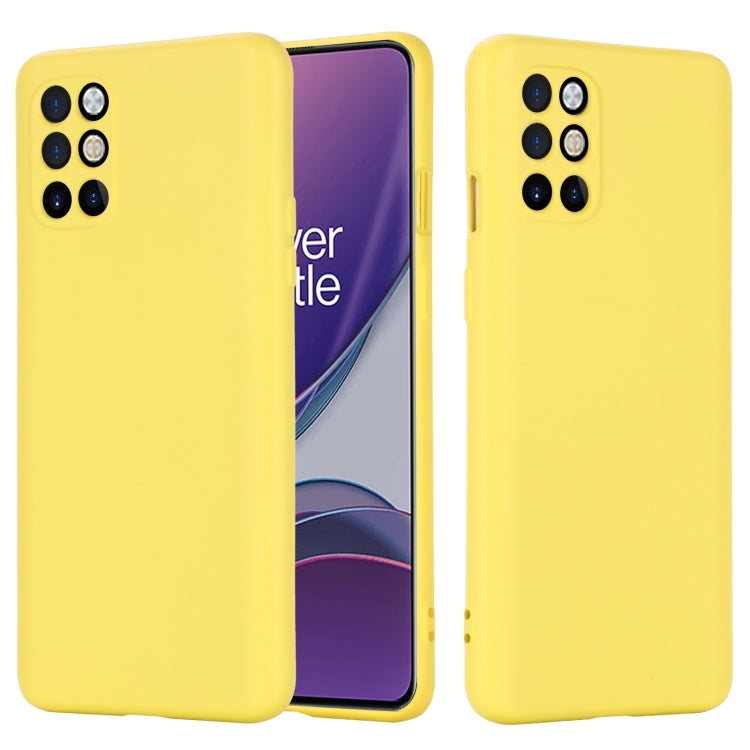 For OnePlus 8T / 8T+ 5G Pure Color Liquid Silicone Shockproof Full Coverage Case