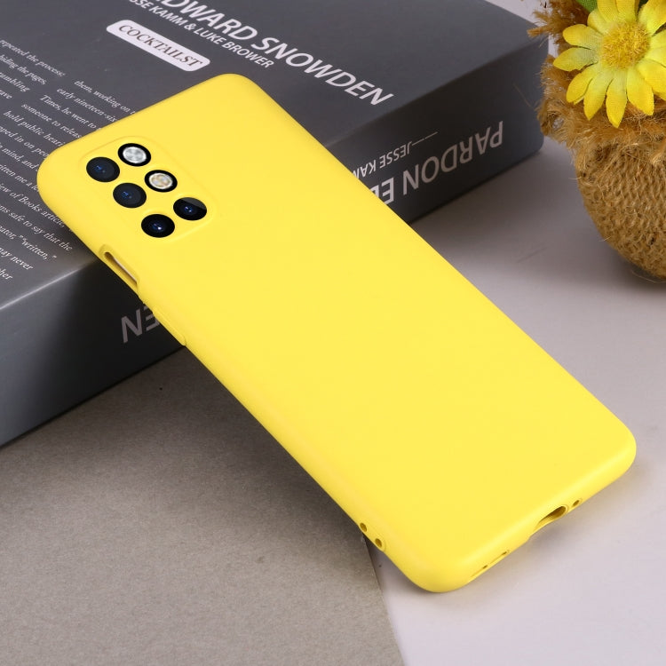 For OnePlus 8T / 8T+ 5G Pure Color Liquid Silicone Shockproof Full Coverage Case