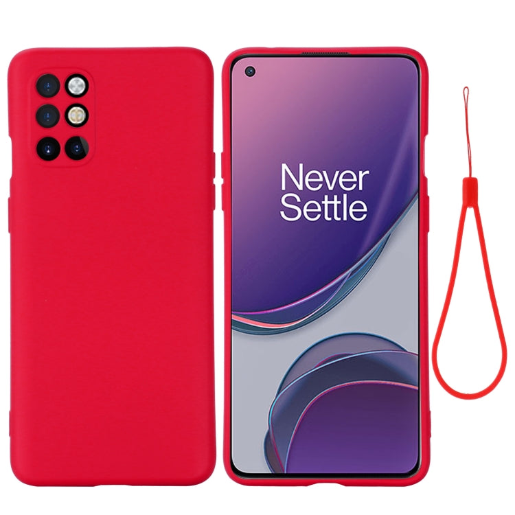 For OnePlus 8T / 8T+ 5G Pure Color Liquid Silicone Shockproof Full Coverage Case