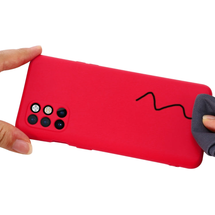 For OnePlus 8T / 8T+ 5G Pure Color Liquid Silicone Shockproof Full Coverage Case