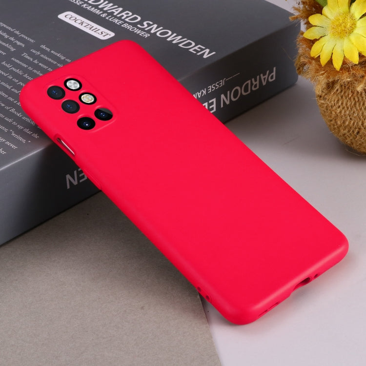 For OnePlus 8T / 8T+ 5G Pure Color Liquid Silicone Shockproof Full Coverage Case