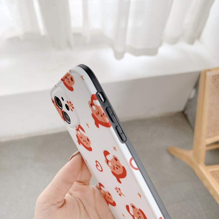 For iPhone 11 Pro IMD Straight Edge Pattern TPU Protective Case