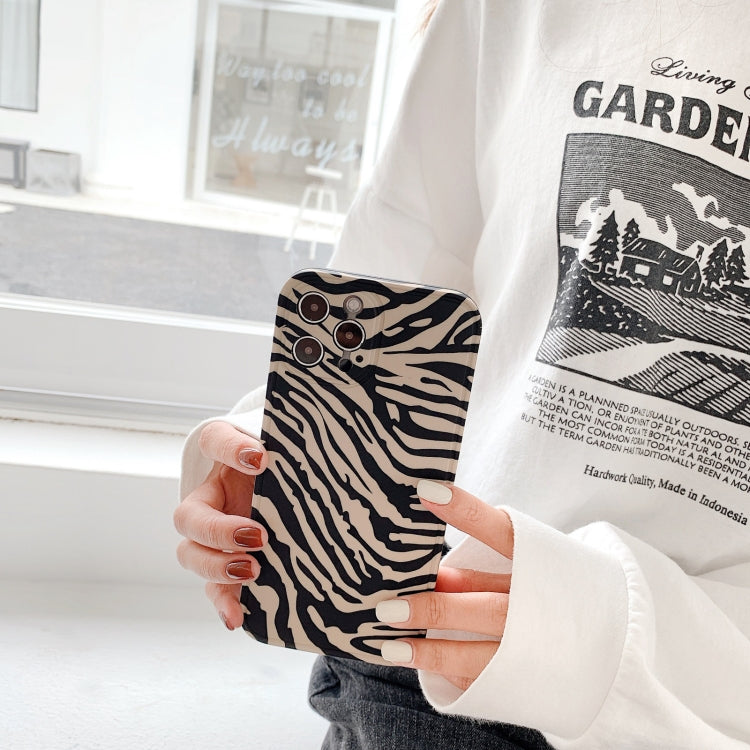 For iPhone 12 mini IMD Straight Edge Pattern TPU Protective Case