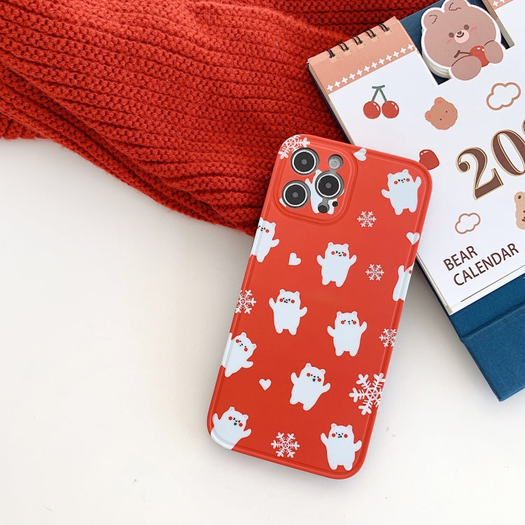 For iPhone 12 mini IMD Straight Edge Pattern TPU Protective Case