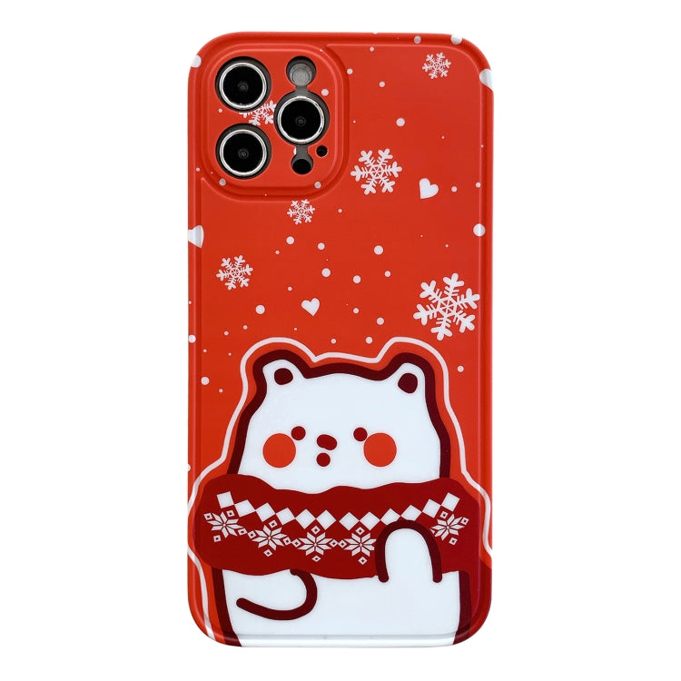 For iPhone 12 mini IMD Straight Edge Pattern TPU Protective Case