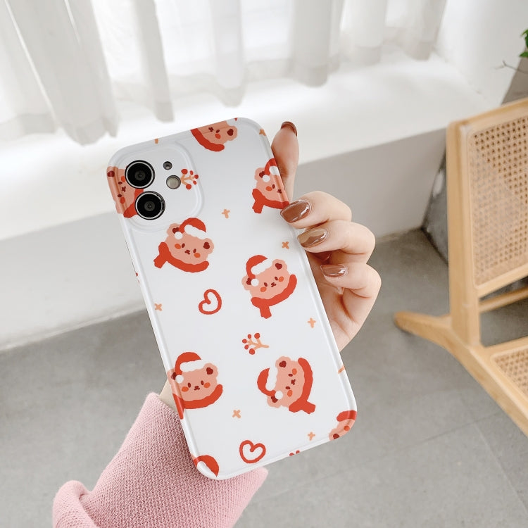 For iPhone 12 IMD Straight Edge Pattern TPU Protective Case