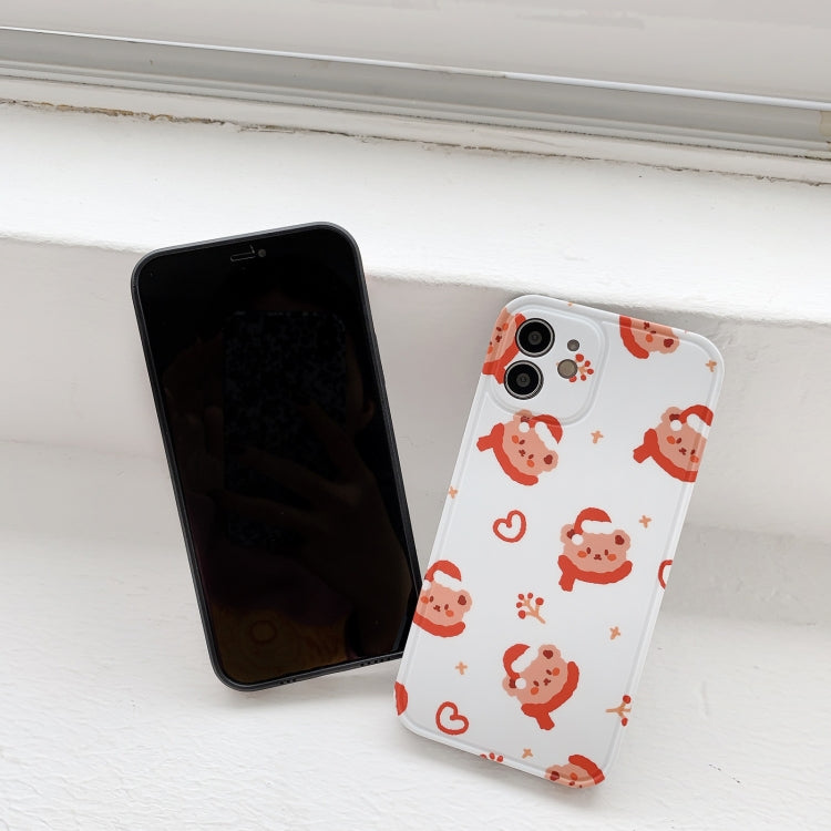 For iPhone 12 IMD Straight Edge Pattern TPU Protective Case