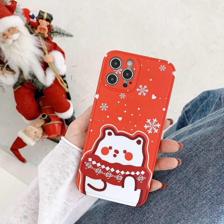 For iPhone 12 IMD Straight Edge Pattern TPU Protective Case
