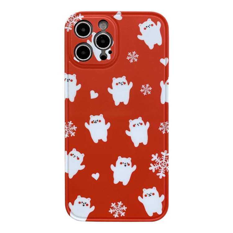 For iPhone 12 Pro Max IMD Straight Edge Pattern TPU Protective Case