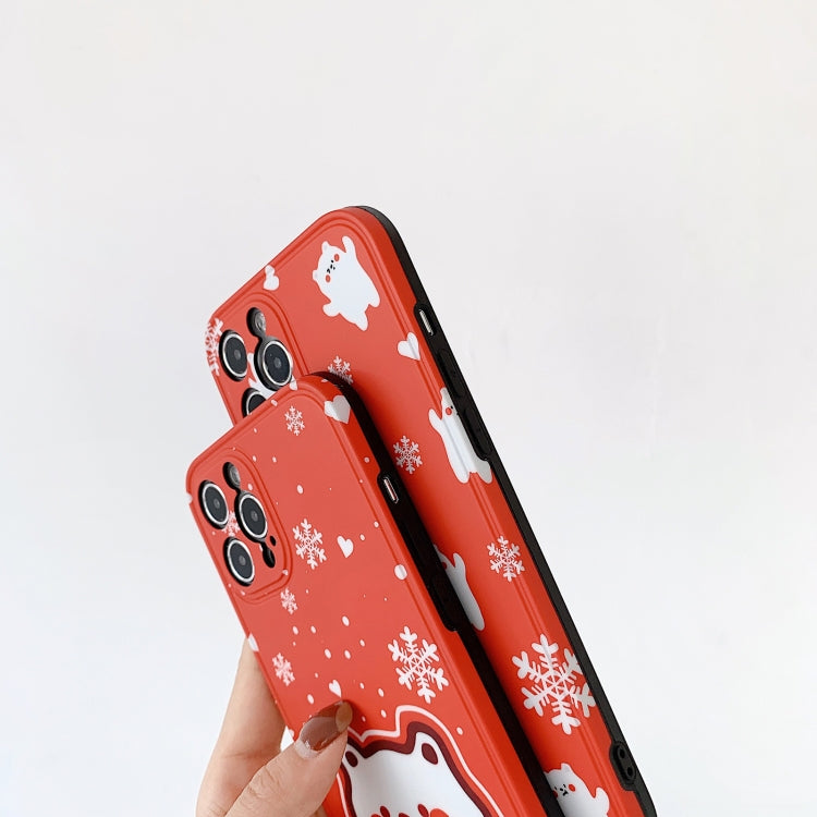 For iPhone 12 Pro Max IMD Straight Edge Pattern TPU Protective Case