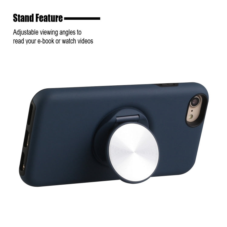TPU+PC 2 in 1 Shockproof Case with Magnetic Round Car Holder For iPhone 7 Plus / 8 Plus