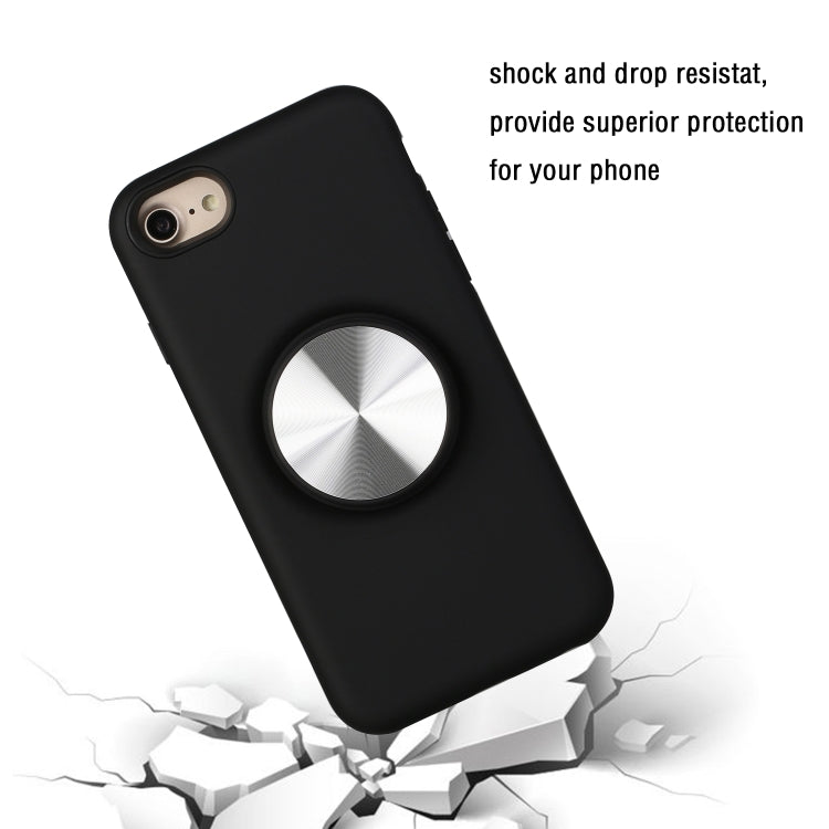 TPU+PC 2 in 1 Shockproof Case with Magnetic Round Car Holder For iPhone 7 Plus / 8 Plus